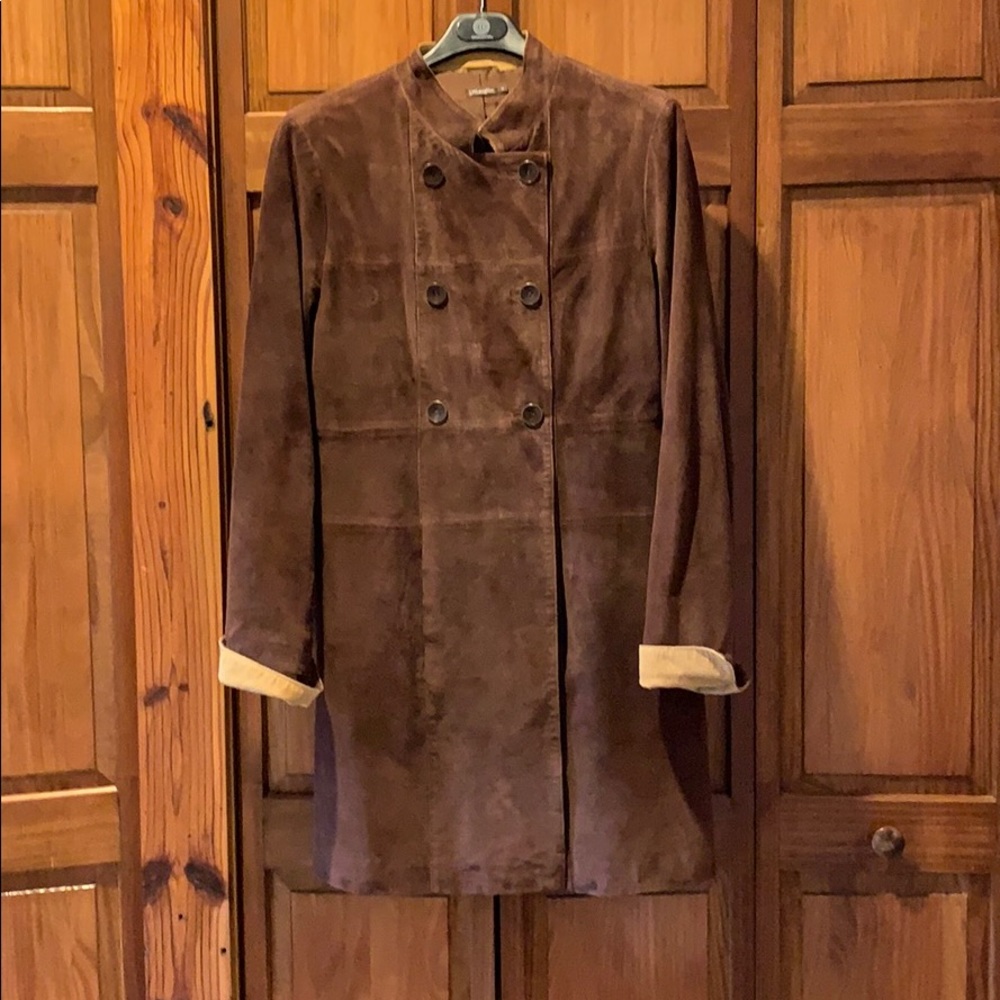 Leather coat